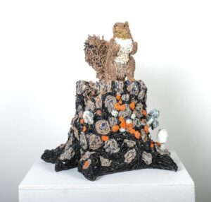 Squirrel by Calder Kamin - photo from plasticpollutioncoalition.org