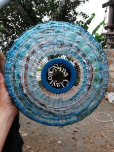 Straws weaved into fan Koh Seh, 2018 By MCC volunteers